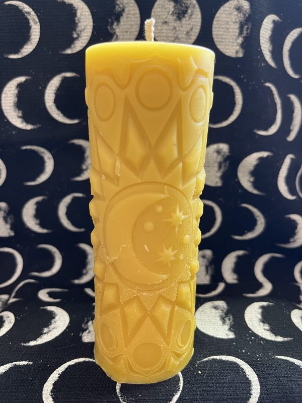 Celestial Beeswax Pillar