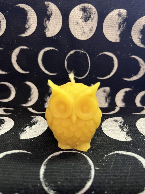 Owl Beeswax Candle