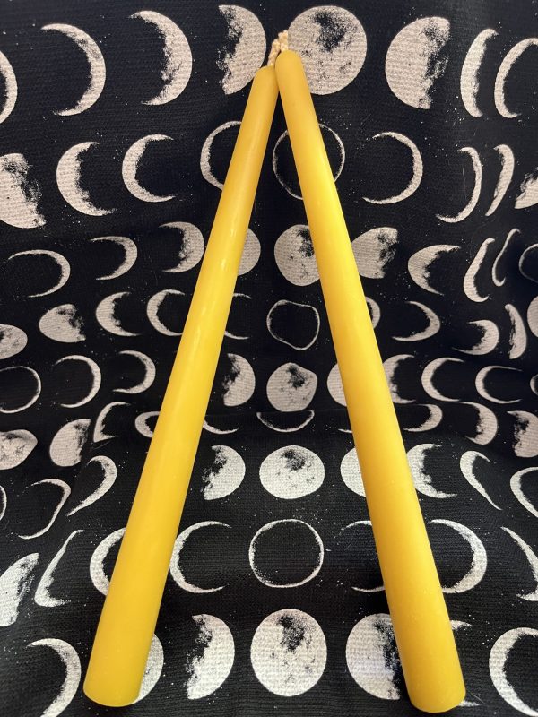 12" Taper Beeswax Candle Set of 2