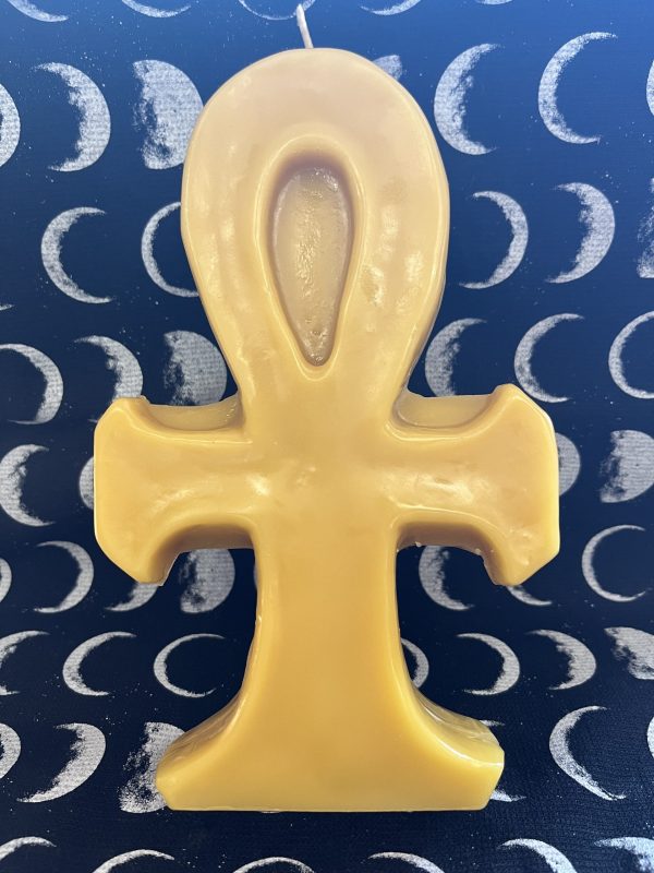 Ankh Beeswax Candle