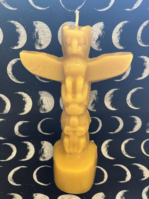 Totem Pole Beeswax Candle