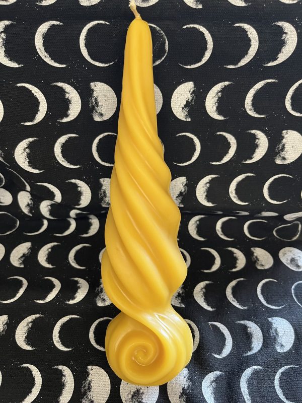 Spiral Energy Beeswax Candle