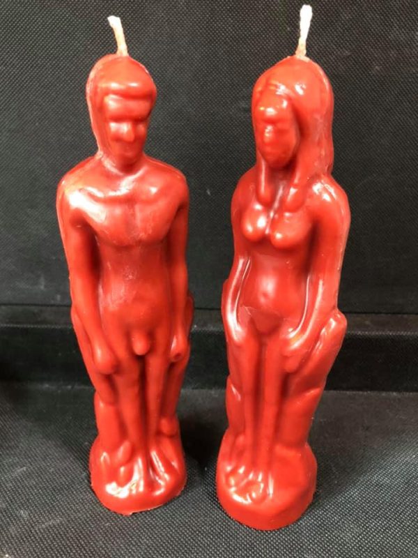 Male and Female Beeswax Candle Set