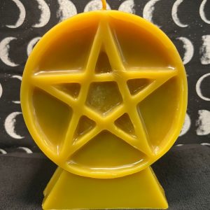Pentacle Beeswax Candle