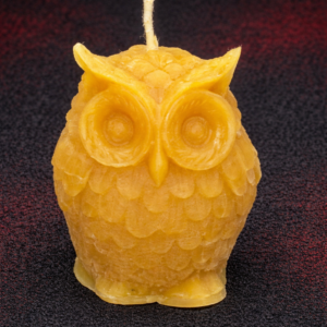 Owl Beeswax Candle
