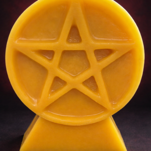 Pentacle Beeswax Candle