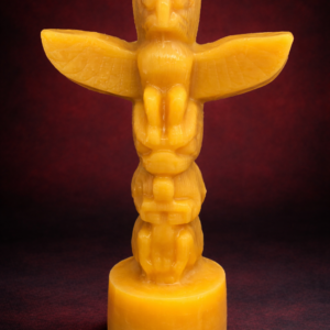 Totem Pole Beeswax Candle