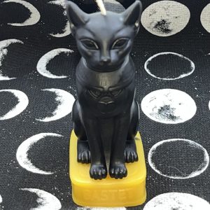 Bastet Black Cat Candle