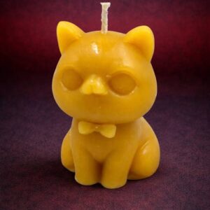 Cute Kitty Beeswax Candle