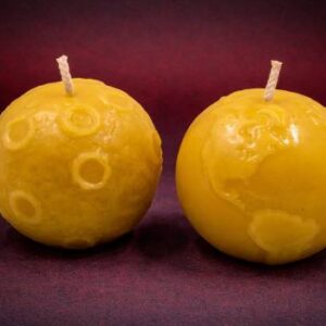 Earth and Moon Beeswax Candle Set