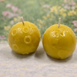 Earth and Moon Beeswax Candle Set