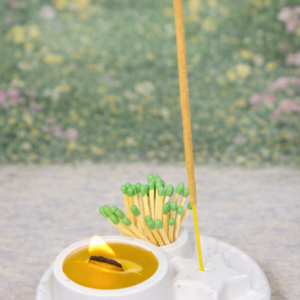 Candle and Incense Holder