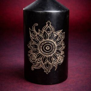 Etched Mandala Candle