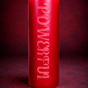 Etched Message Beeswax Candle