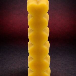 Heart Stack Beeswax Candle