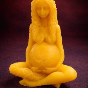 Mother Goddess Gaia Candle - honeycomb