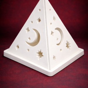Celestial Pyramid Tea Light Holder – Eco Resin